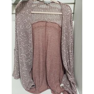 Charlotte Russe Women's Large Cardigan Pink And White